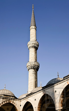 Blue mosque, miaret, Istanbul