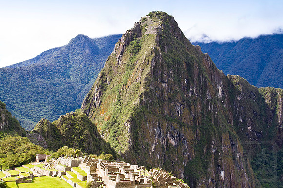Ruins atop Huayna Picchu, Machu Picchu, Peru