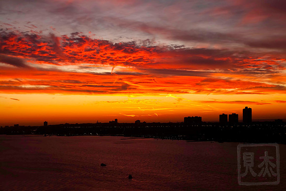 Highrise Sunset, January 6, 2012