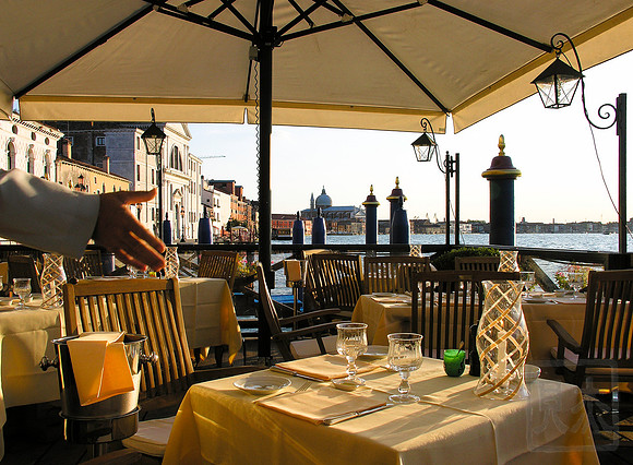 "Prego." Dinner, Guidecca, Venice, Italy