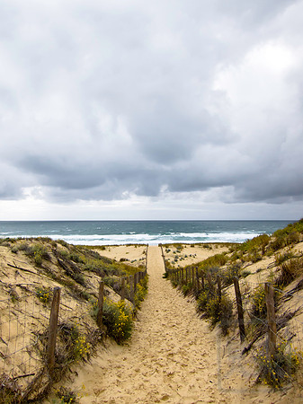Dunes and clouds, Cap Ferret, France