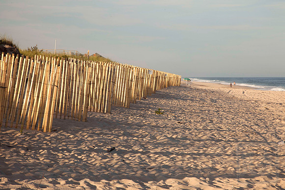 Dune Fence Sunset, the Hamptons, Long Island, New York