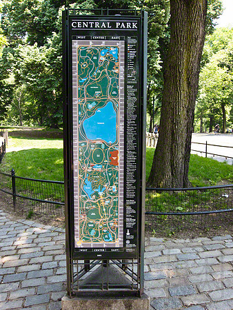 Central Park Map, New York City