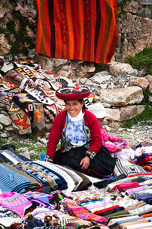 Saleswoman, Sunday Market, Chincheros, Peru