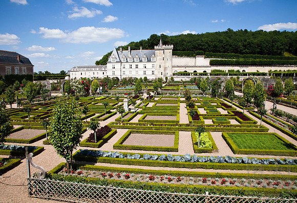 Gardens, Chateau de Villandry, Villandry, France