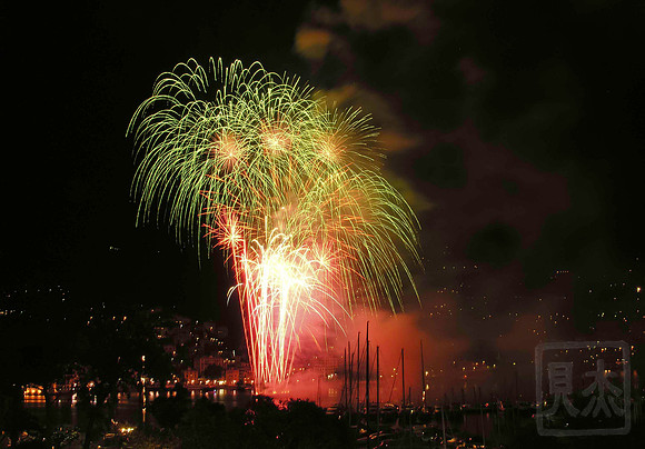 Fireworks 1, Rapallo Harbor, Italy