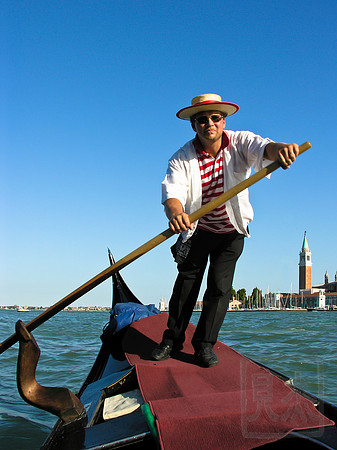 Gondolier, Venice, Italy