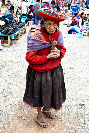 Old Woman, Chincheros Sunday Market, Cusco, Peru