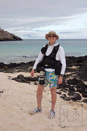 On the trek on the beach, Floreana Island, Galapagos, Ecuador