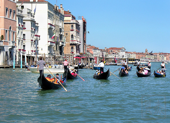 Venice traffic, Lagoon, San Marco, Italy