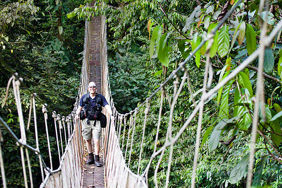 Explorer, rope bridge, Costa Rica