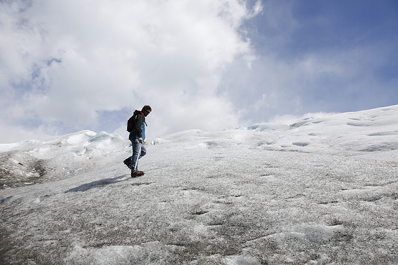 Guide on the glacier