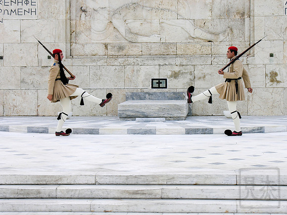 Guards, Tomb of the Unknown, Athens, Greece