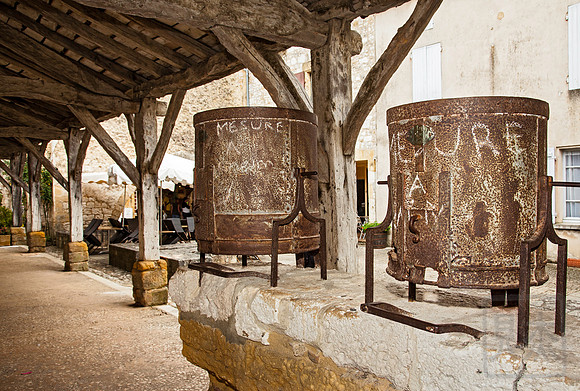 Bastide town market, 13th century, France