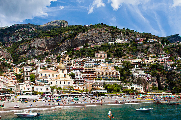 Positano from the sea